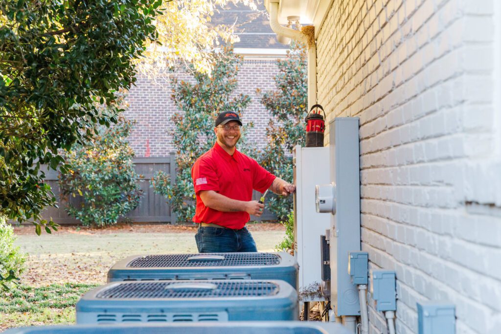 A professional from Blake Brothers at a customer home