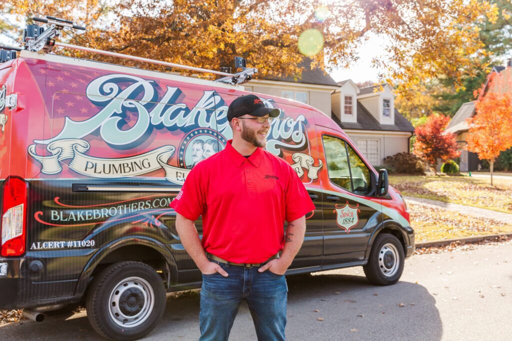A professional from Blake Brothers at a customer home